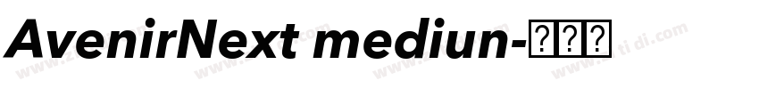 AvenirNext mediun字体转换